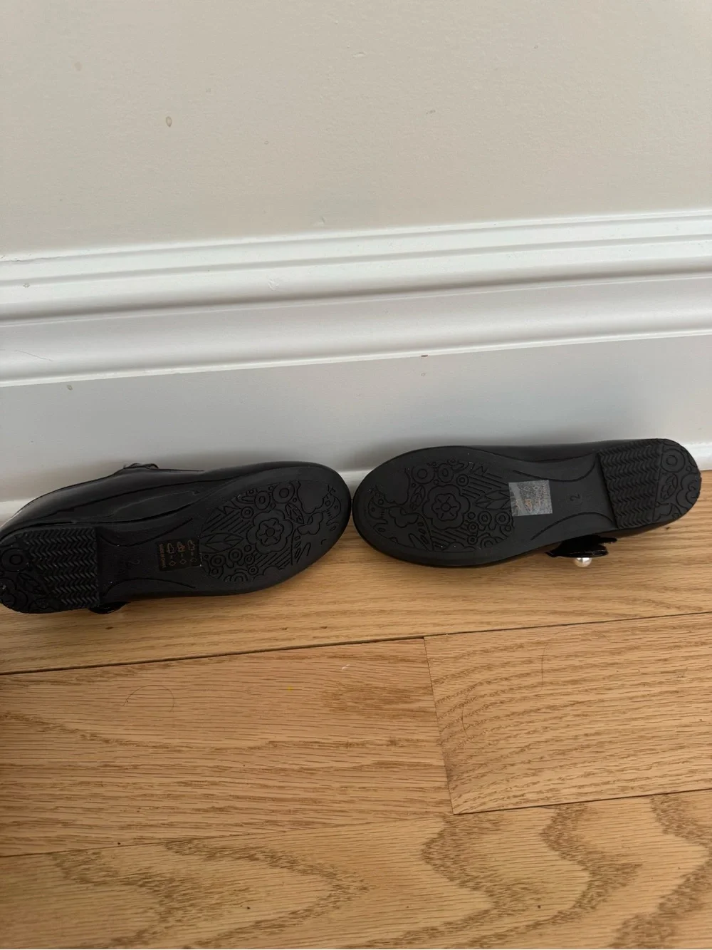 Brand New Girls Black Patent Mary Jane Kids Shoes